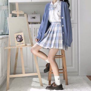Girl Lady JK School Uniform Skirt Cute